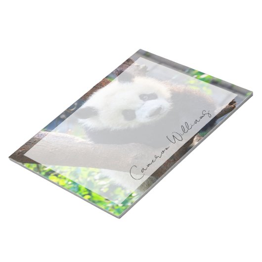 Bloc-note Animaux de bébés cutest | Géant Panda Cub (Incliné)