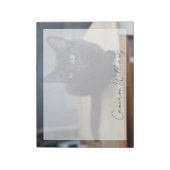 Bloc-note Animaux de bébés cutest | Portrait d'un chat noir (Tourné)