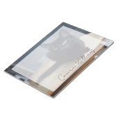 Bloc-note Animaux de bébés cutest | Portrait d'un chat noir (Incliné)