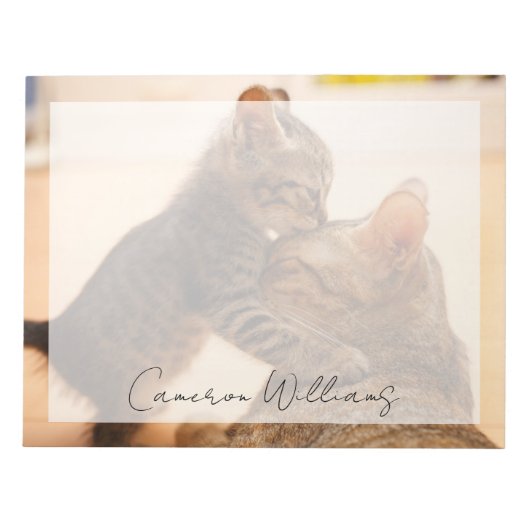 Bloc-note Animaux de bébés cutest | Tabby Kitten Kiss (Devant)