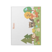 Bloc-note Animaux et créatures mignons de la forêt sylvestre (Tourné)