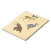 Bloc-note Animaux éteints (Tourné)