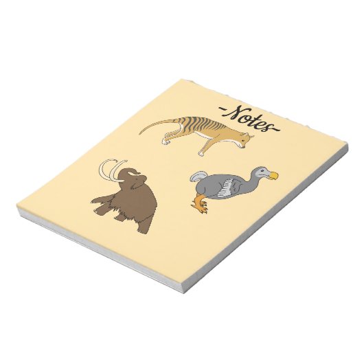 Bloc-note Animaux éteints (Tourné)