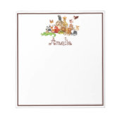 Bloc-note Animaux personnalisés de l'enfant (Devant)