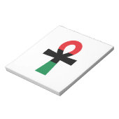 Bloc-note Ankh rouge, noir et vert (Tourné)