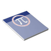 Bloc-note Anneau de pi sur le bleu marine (Incliné)