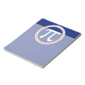 Bloc-note Anneau de pi sur le bleu marine (Tourné)