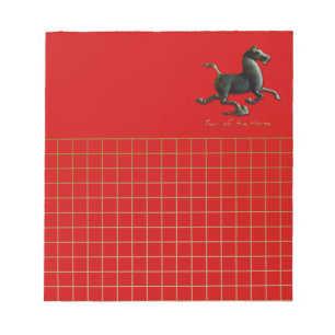 Bloc-note Année du Cheval Chinois Zodiac Anniversaire SqNP