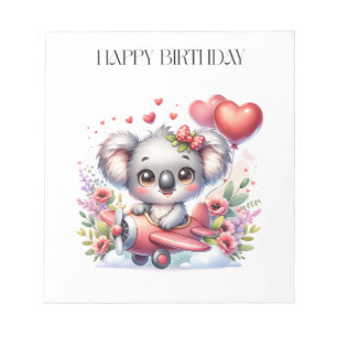 Bloc-note Anniversaire de Koala Volant