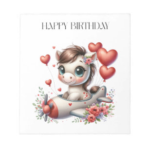Bloc-note Anniversaire de Pony Pilot