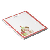 Bloc-note Anniversaire du Chiot mignon (Incliné)