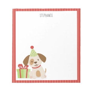 Bloc-note Anniversaire du Chiot mignon
