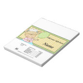 Bloc-note Anniversaire Princess Candy Bar Wrapper Party (Tourné)