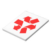 Bloc-note Annuler le recyclage du symbole (Tourné)