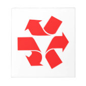 Bloc-note Annuler le recyclage du symbole (Devant)