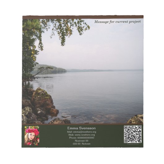 Bloc-note Anteckningsblock — Connect, Bay (Devant)