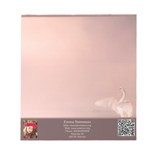 Bloc-note Anteckningsblock — Connect, Swan (Devant)