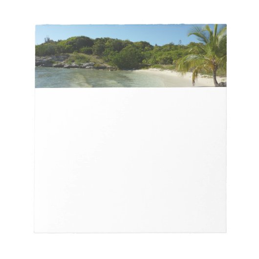 Bloc-note Antiguan Beach Beautiful Tropical Landscape (Devant)