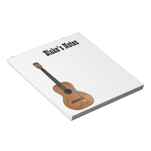 Bloc-note Antique Acoustic Guitar Notepad (Incliné)