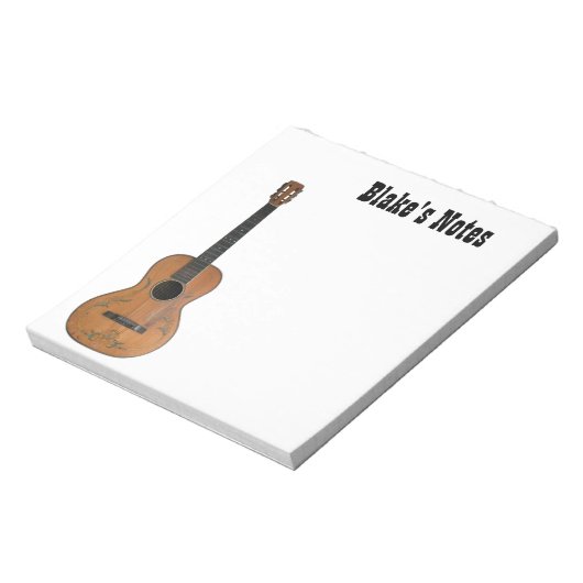 Bloc-note Antique Acoustic Guitar Notepad (Tourné)