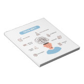 Bloc-note Anxiety Tips Minimal Mental Health Art (Incliné)