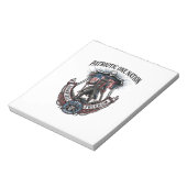 Bloc-note Apocalypse de Zombies Guerrier Patriotique Fou Rou (Tourné)