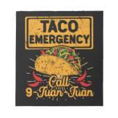 Bloc-note Appel d'urgence Taco 9 Juan Juan Cinco De Mayo (Devant)
