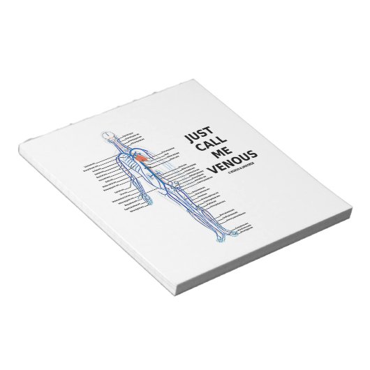 Bloc-note Appelez-Moi Venous Veins Système Vénus (Incliné)