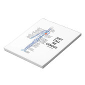 Bloc-note Appelez-Moi Venous Veins Système Vénus (Tourné)