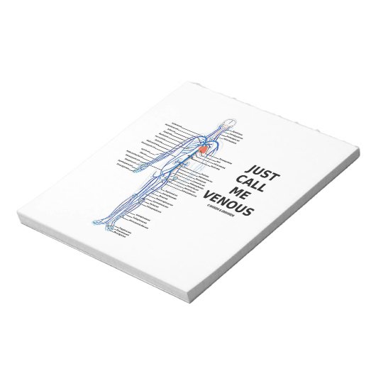 Bloc-note Appelez-Moi Venous Veins Système Vénus (Tourné)
