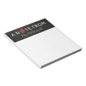Bloc-note Apple Chalkboard Une Note De L'Enseignant (Incliné)