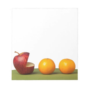 Bloc-note Apple mangent l'orange