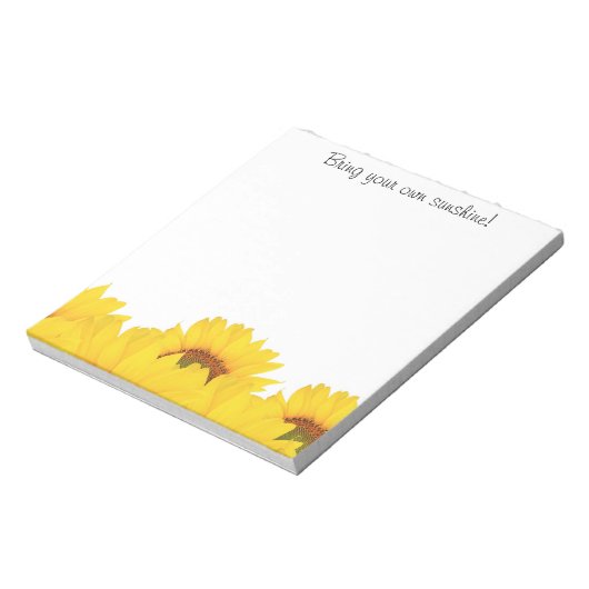 Bloc-note Apportez vos propres tournesols (Tourné)