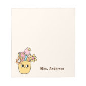 Bloc-note Appréciation de l'enseignant Boho Floral Pen Coque (Devant)