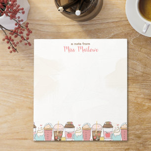 Bloc-note Appréciation de l'enseignant Café Apple Personnali