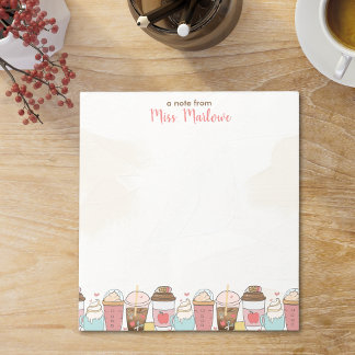 Bloc-note Appréciation de l'enseignant Café Apple Personnali