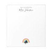 Bloc-note Appréciation de l'enseignant de piano Rainbow Musi (Devant)