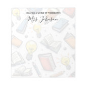 Bloc-note Appréciation de l'enseignant Motif créatif Doodle (Devant)