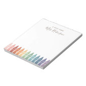 Bloc-note Appréciation de l'enseignant Rainbow Crayon (Tourné)