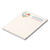 Bloc-note Appréciation de l'enseignant Retro Coeur Apple per (Tourné)