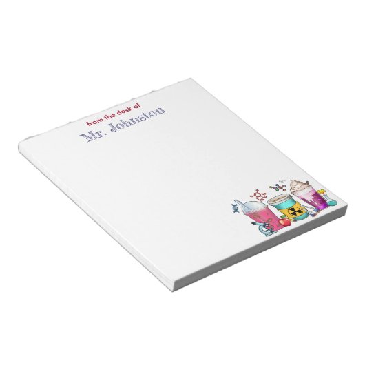 Bloc-note Appréciation de l'enseignant scientifique Café per (Incliné)