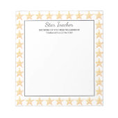 Bloc-note APPRÉCIATION DE L'ENSEIGNANT STAR Je Pouvais Perso (Devant)