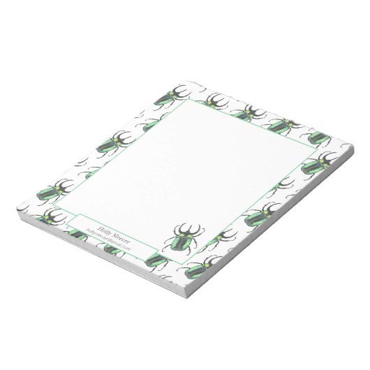 Bloc-note Appréciation des enseignants mignons Beetle (Tourné)