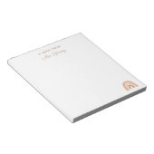 Bloc-note Appréciation personnalisée de l'enseignant Boho Ra (Incliné)
