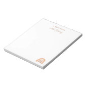Bloc-note Appréciation personnalisée de l'enseignant Boho Ra (Tourné)