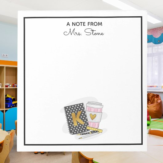 Bloc-note Appréciation personnalisée de l'enseignant de la m