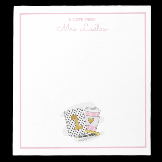 Bloc-note Appréciation personnalisée de l'enseignant de prem