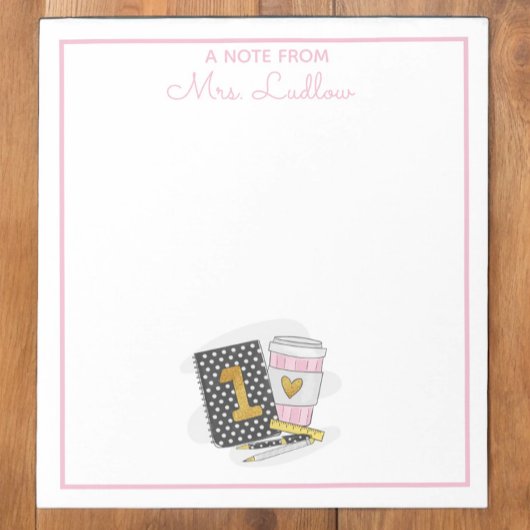 Bloc-note Appréciation personnalisée de l'enseignant de prem