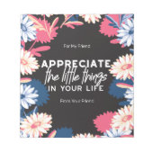 Bloc-note Appréciez les petites citations (Devant)