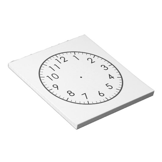 Bloc-note Apprendre À Dire À L'Heure Analogique Montre Horlo (Incliné)